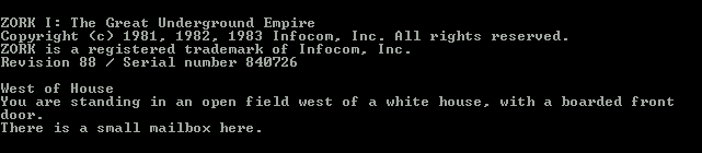 Zork I: the Great Underground Empire - West of House